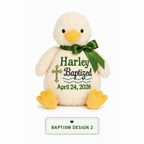Baptism Duck Plushie - Square