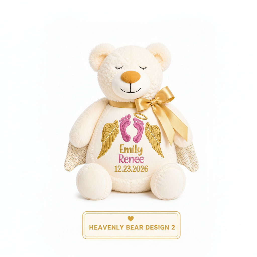 Heavenly Bear Design 2 - Square